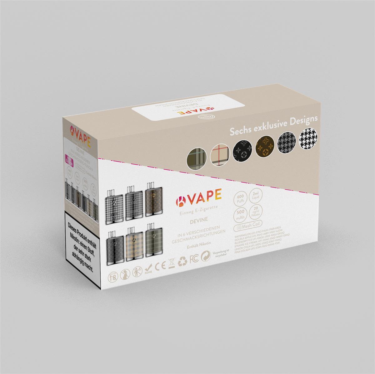 E-Zigarette K-Vape Devine 6-er Pack