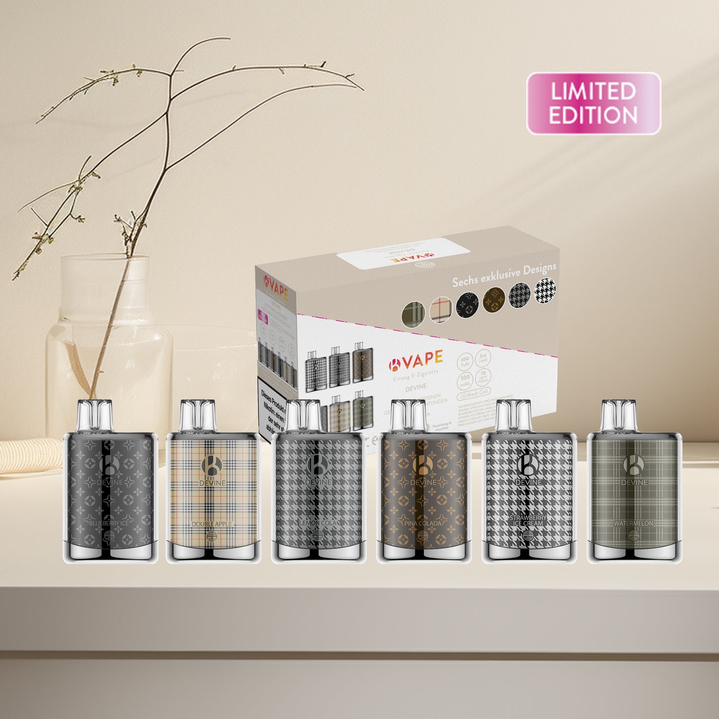 E-Zigarette K-Vape Devine 6-er Pack