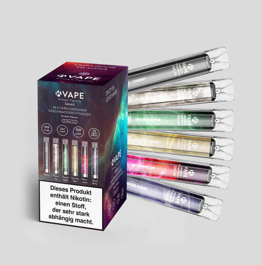 E-Zigarette K-Vape Galax - 6-er Pack All Tastes